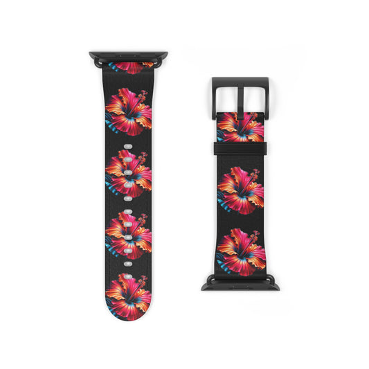 Flor de Maga Watch Band, Tropical Style Accessory, Gift for Her, Festival Wristband, Summer Vibes